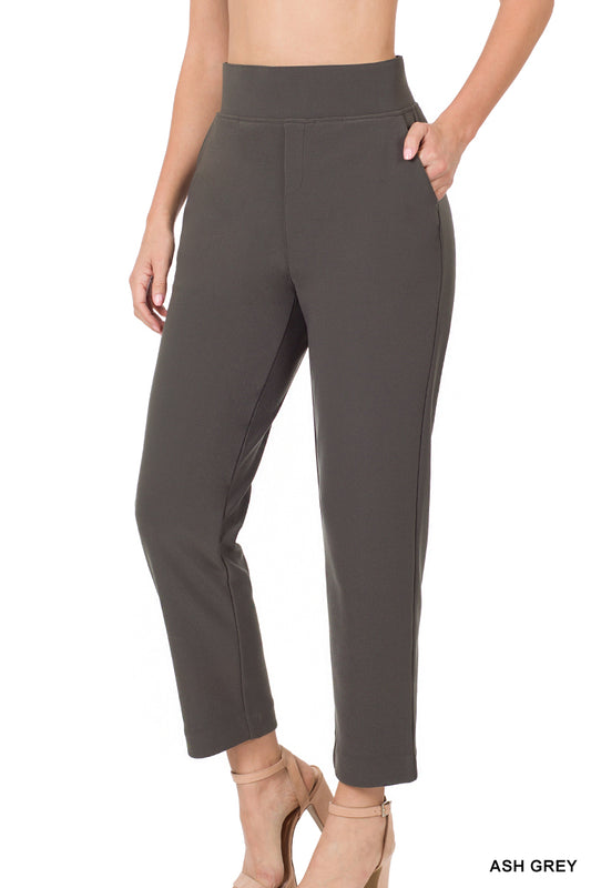 7/8 LENGTH STRETCH PULL-ON DRESS PANTS