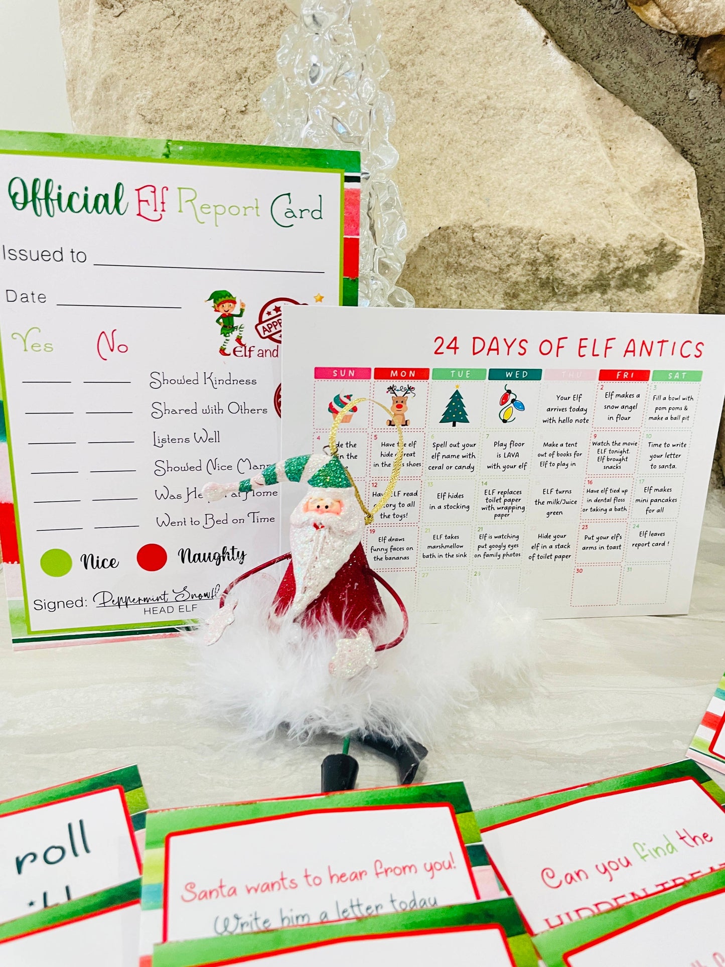 Elf Holiday Antics Countdown Activity Set