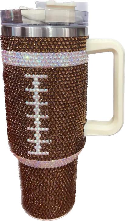 Glammed up Football Cup - 40 oz