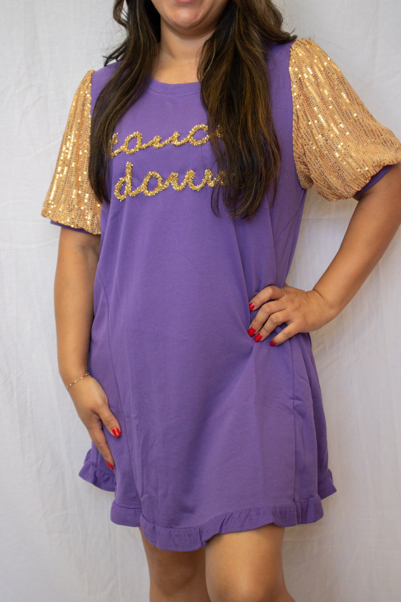 Golden Touch Down Dress