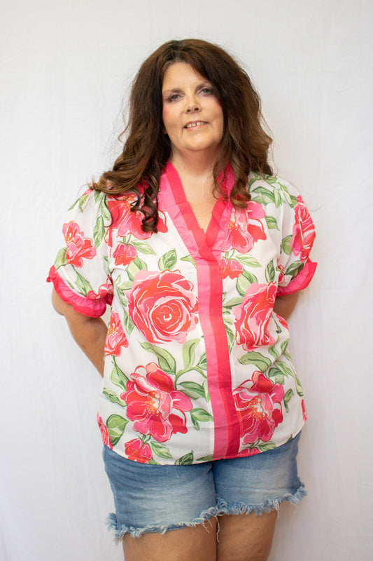 Rose Plus size Top
