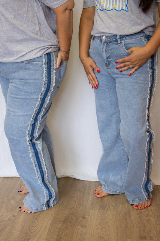 Beau Blue Contrast Jeans